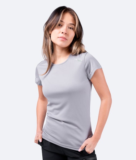 Womens UVActive Short Sleeve Top - Grey