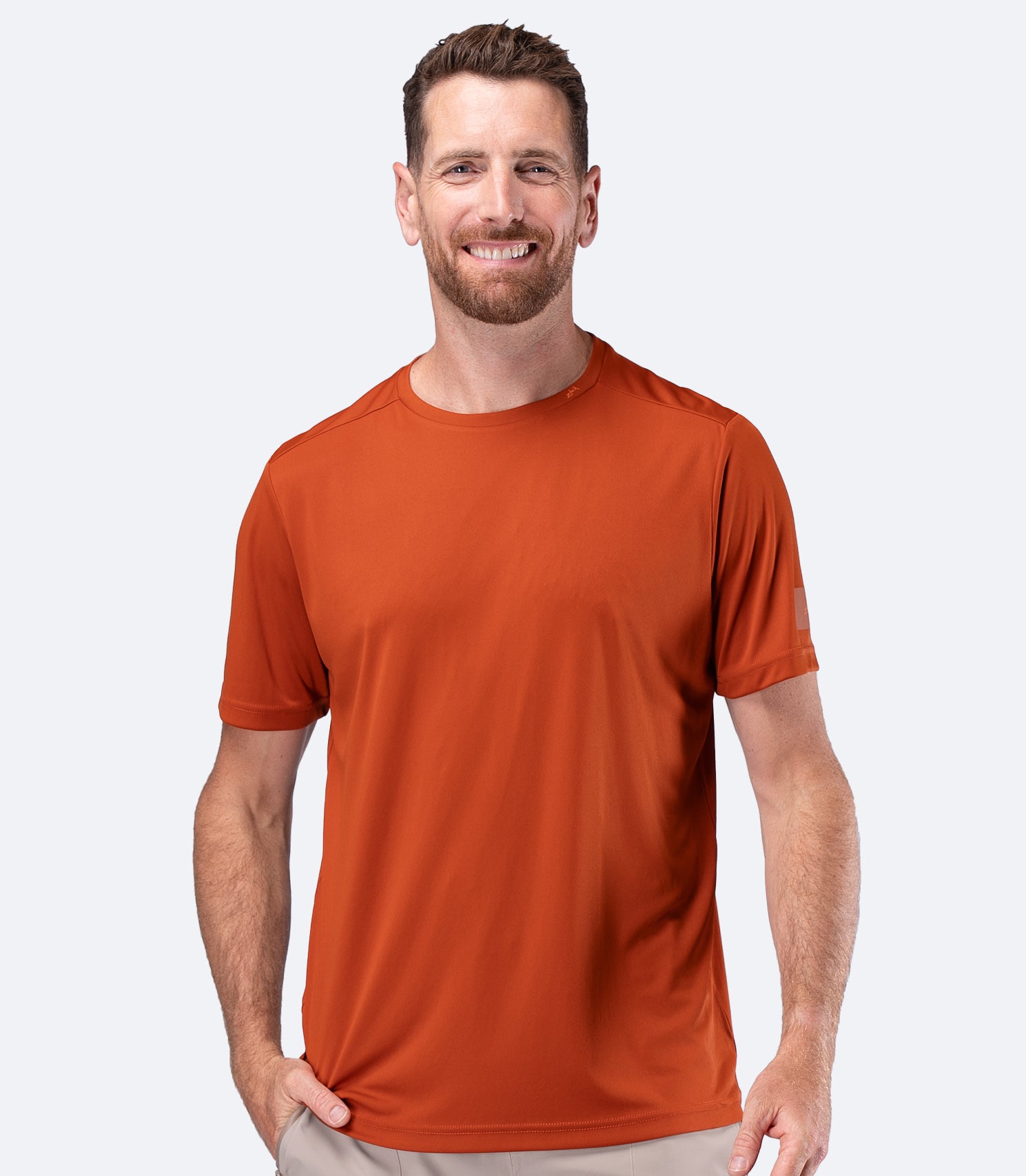 Mens UVActive Short Sleeve Tech Tee - Red Earth