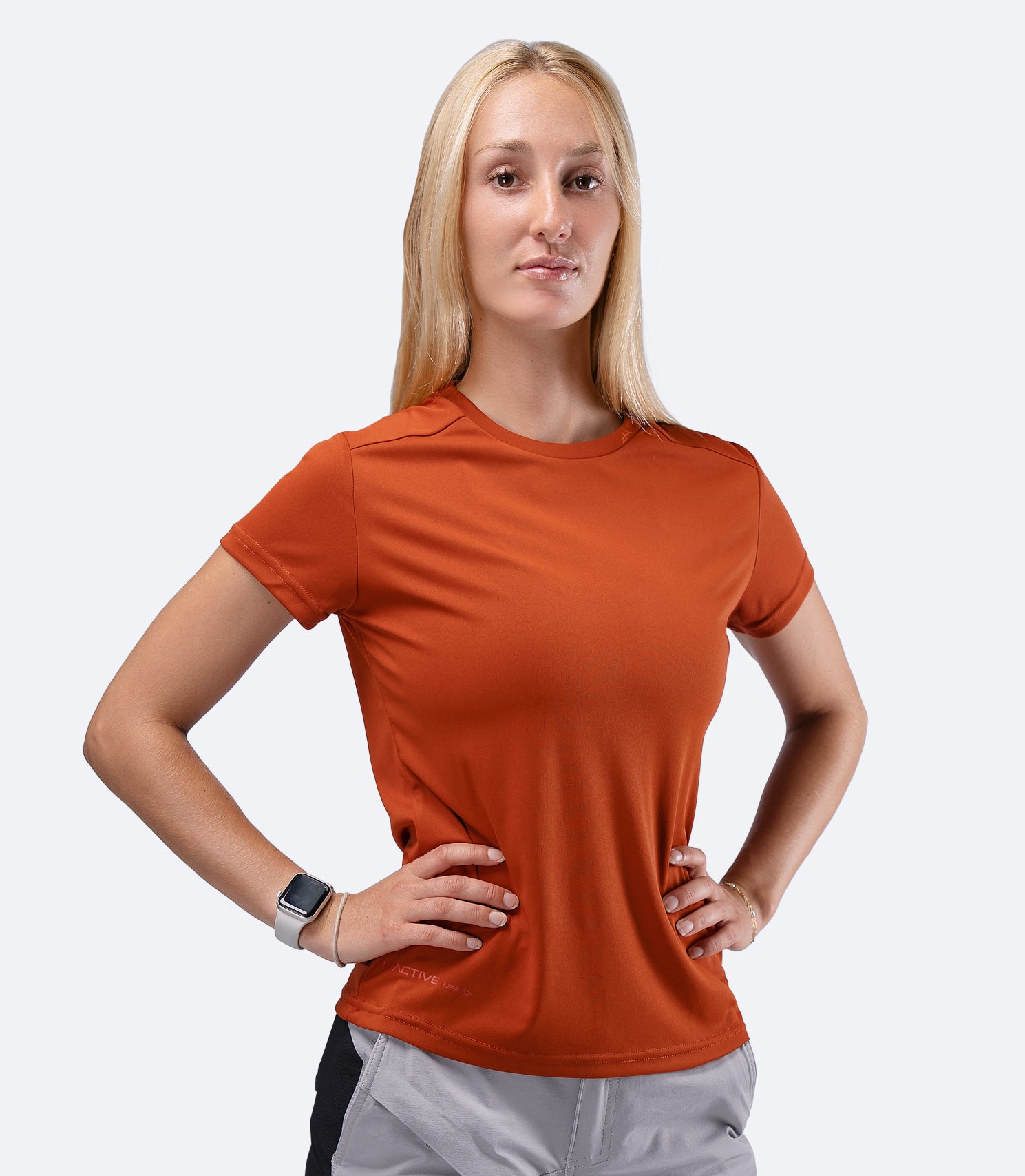 Womens UVActive Short Sleeve Tech Tee - Red Earth