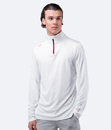 UVActive High Collar 1/4 Zip Top für Herren - Weiß