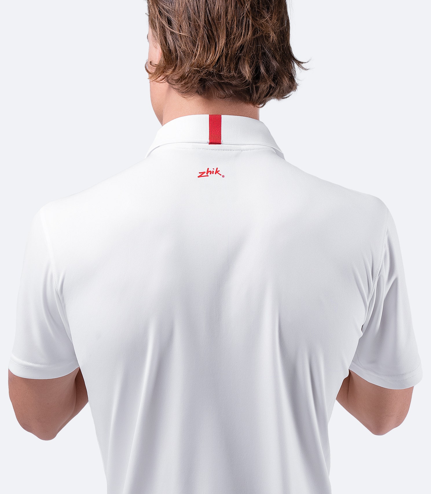 Mens UVActive Zip Sports Polo - White | Zhik Europe
