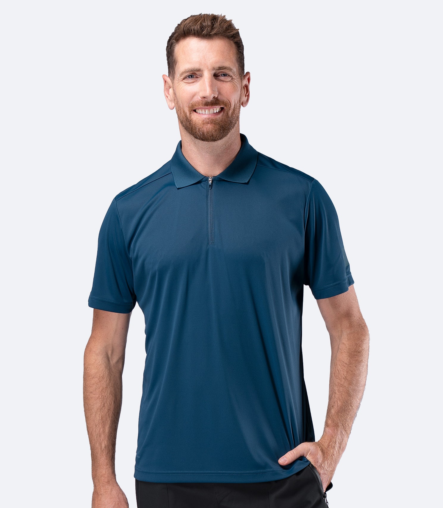 Mens UVActive Short Sleeve Polo - Deep Teal