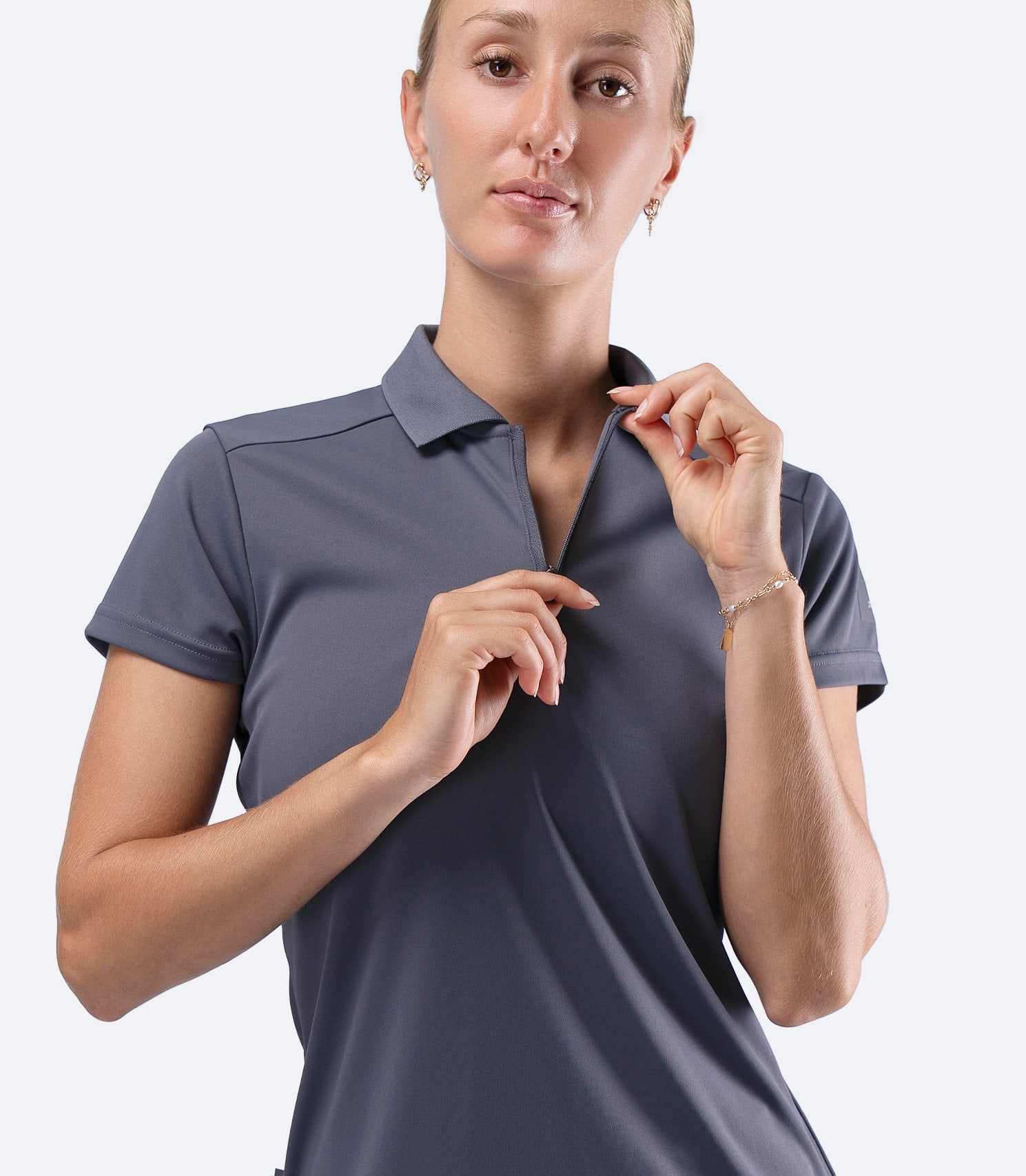 Womens UVActive Short Sleeve Polo - Slate