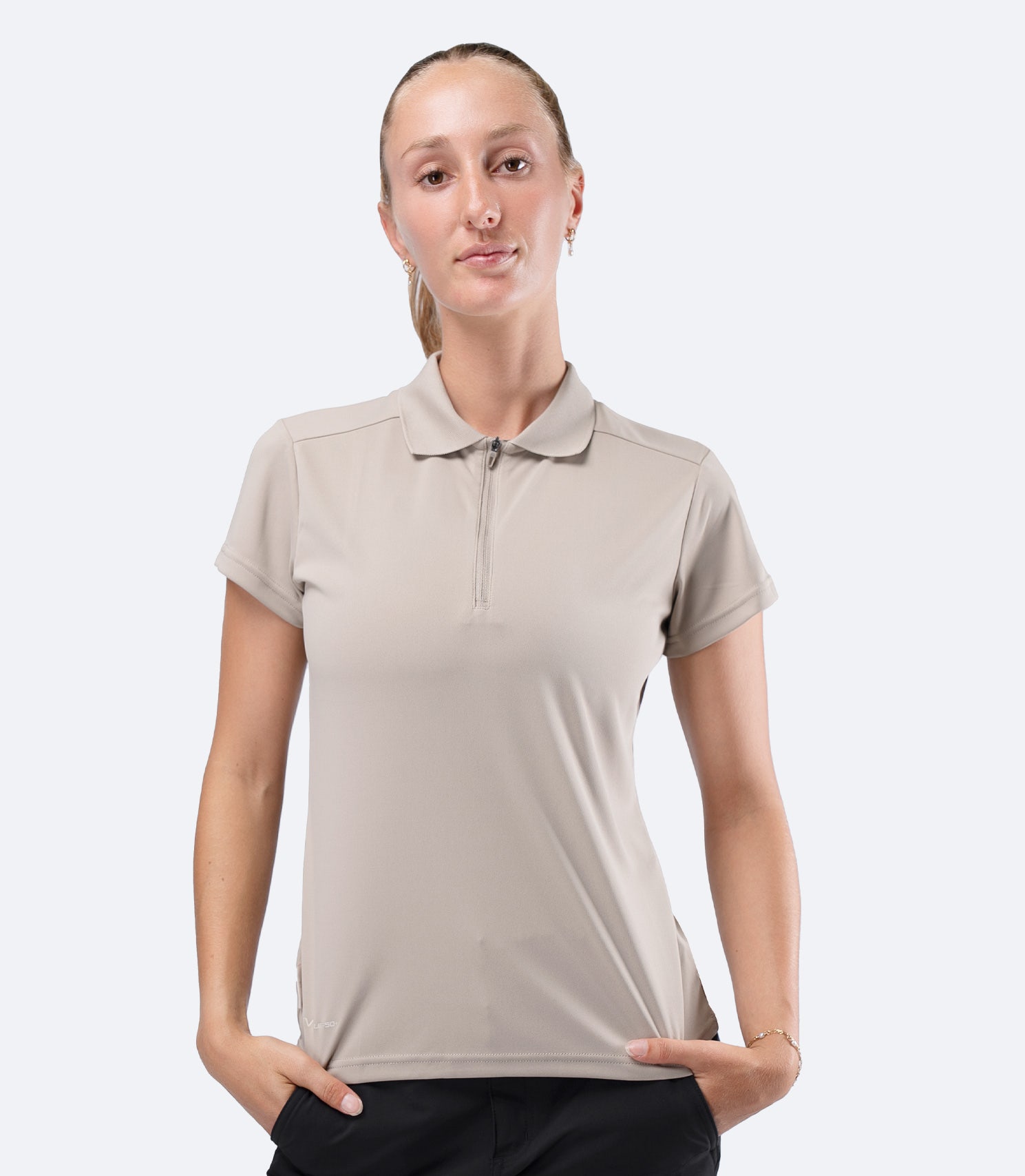Womens UVActive Short Sleeve Polo - Stone