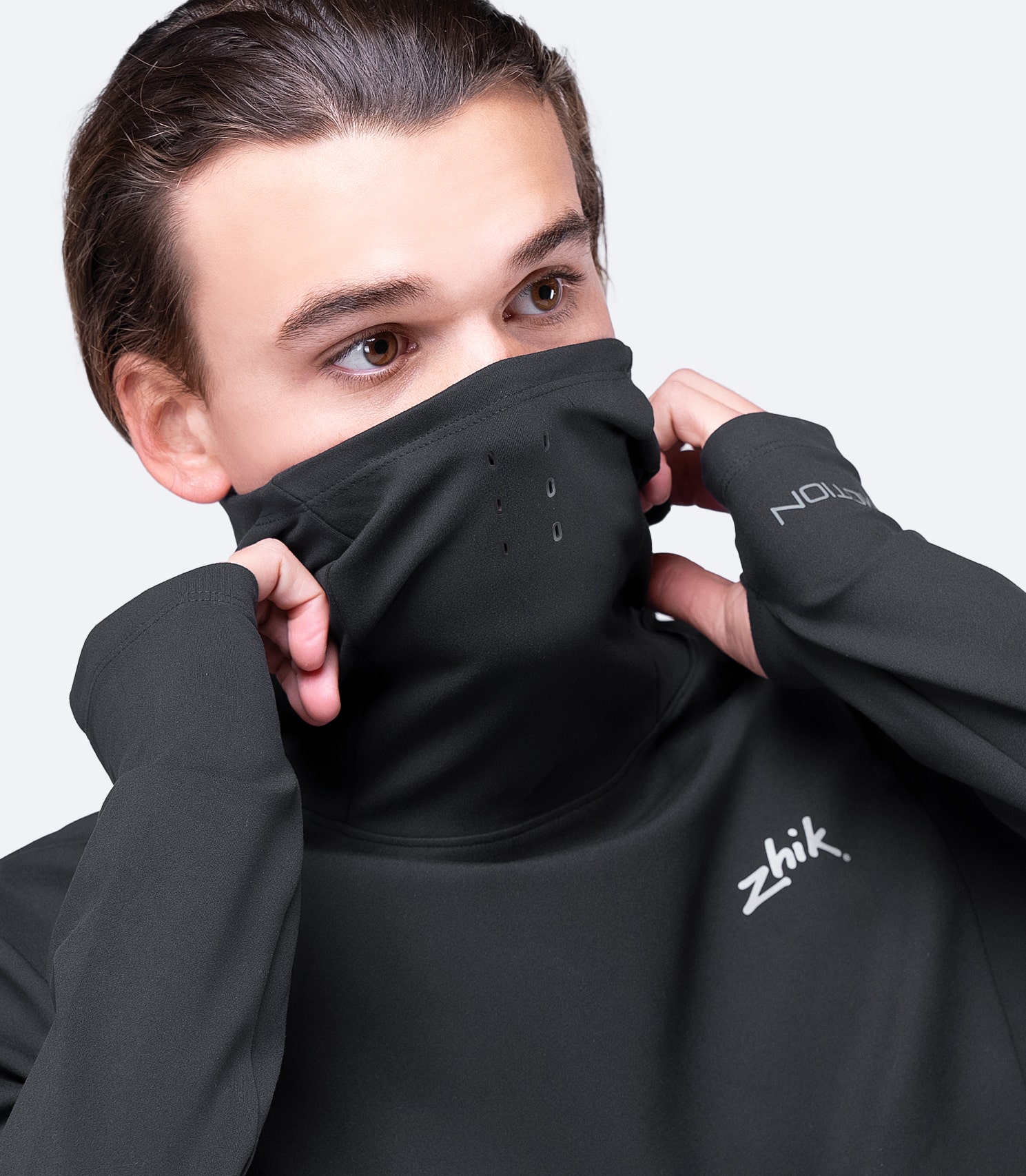 Mens Black ZhikMotion Hooded Top | Zhik United States