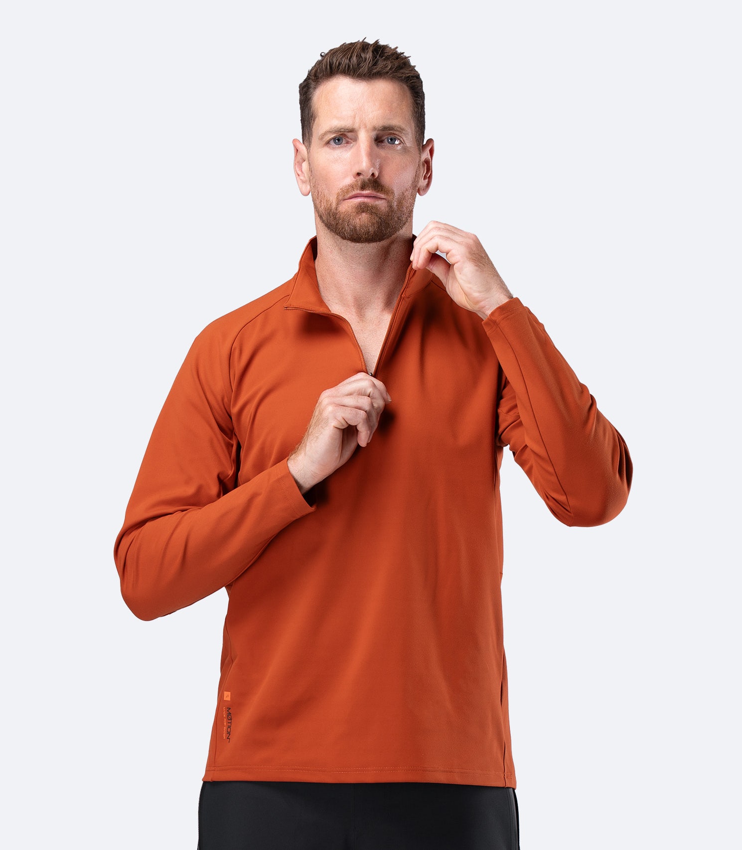 Mens ZhikMotion Zip Top - Red Earth