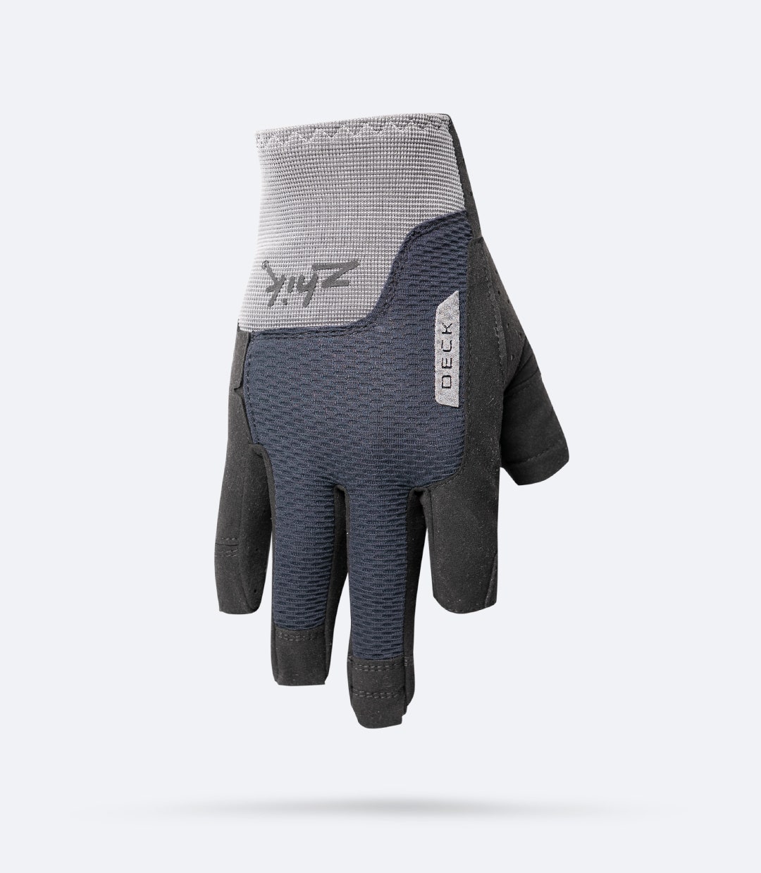 Black Zhik Deck Glove (full finger) with durable mesh upper, ergonomic fit, and reinforced stitching for breathability and comfort.