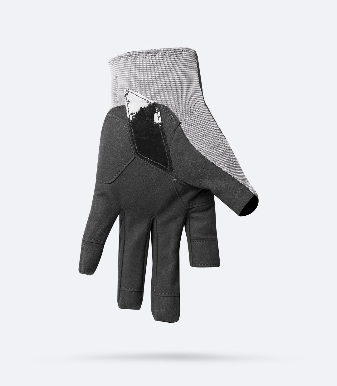 Black Zhik Deck Glove (full finger) with gecko-style silicone grip and double-reinforced Amara® fabric for wet weather performance.