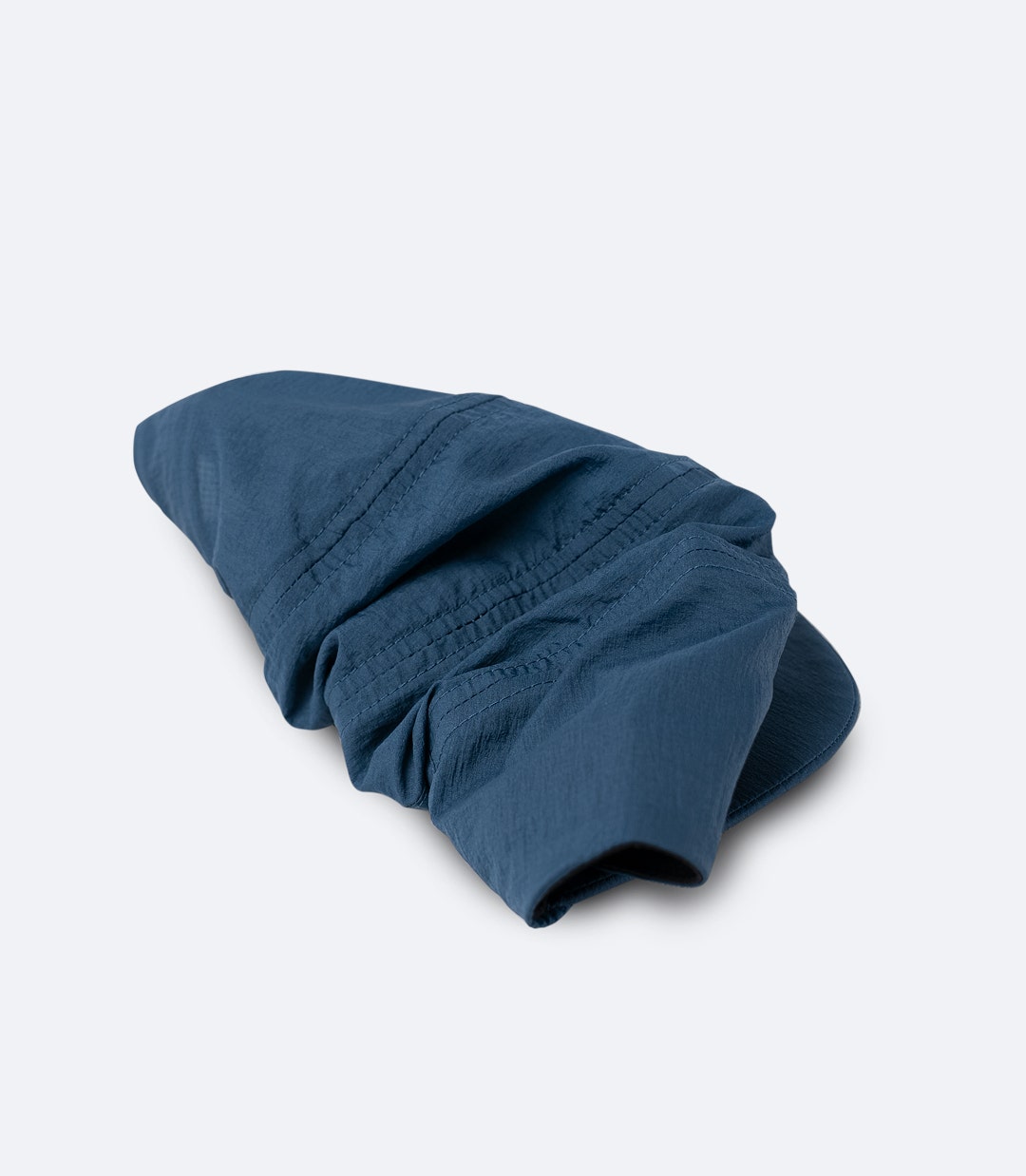 Packable Hat Teal Folded
