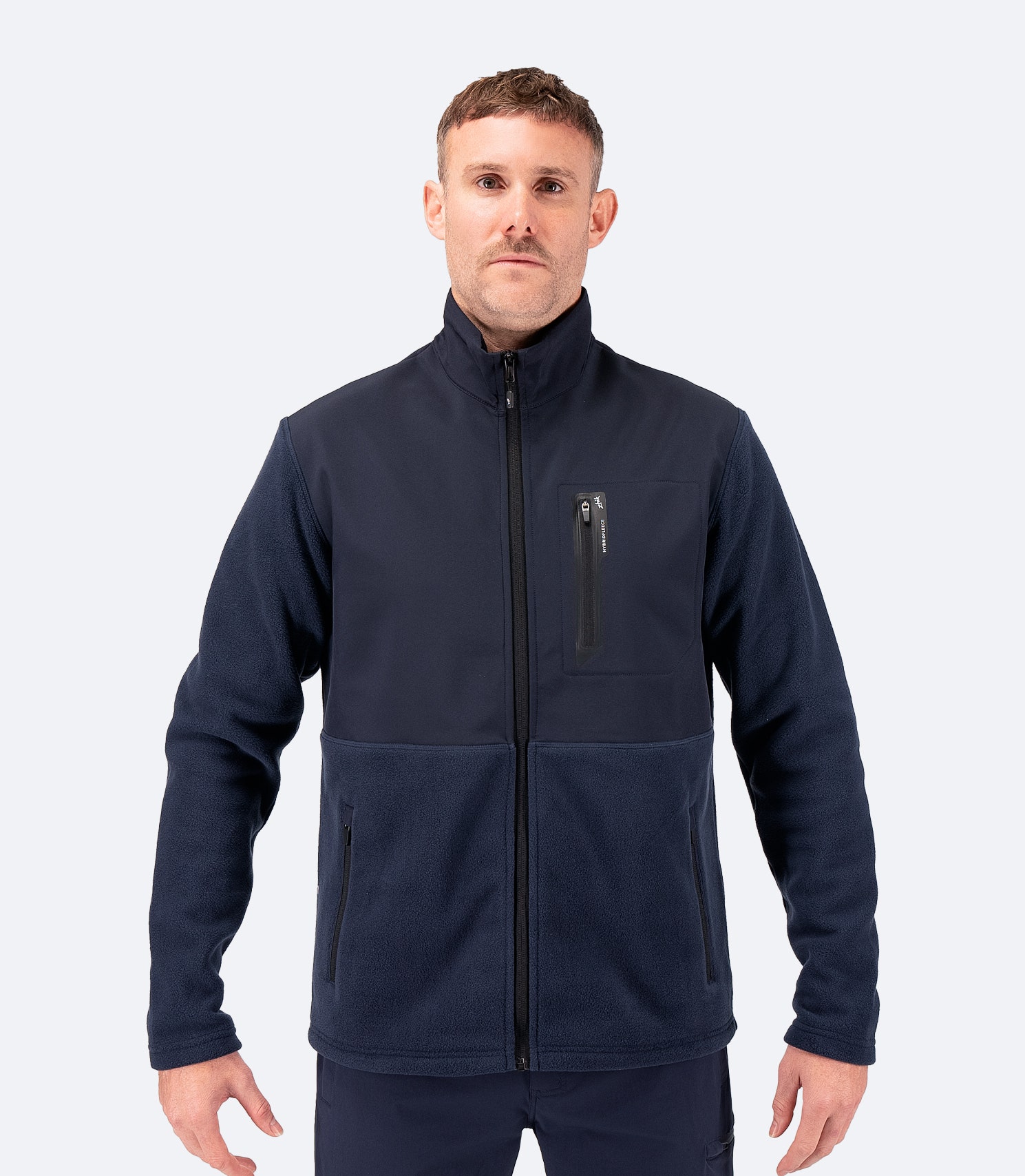 Cottesmore Fleece Navy Mens Fleece Fleece Jacket Zipper Collar