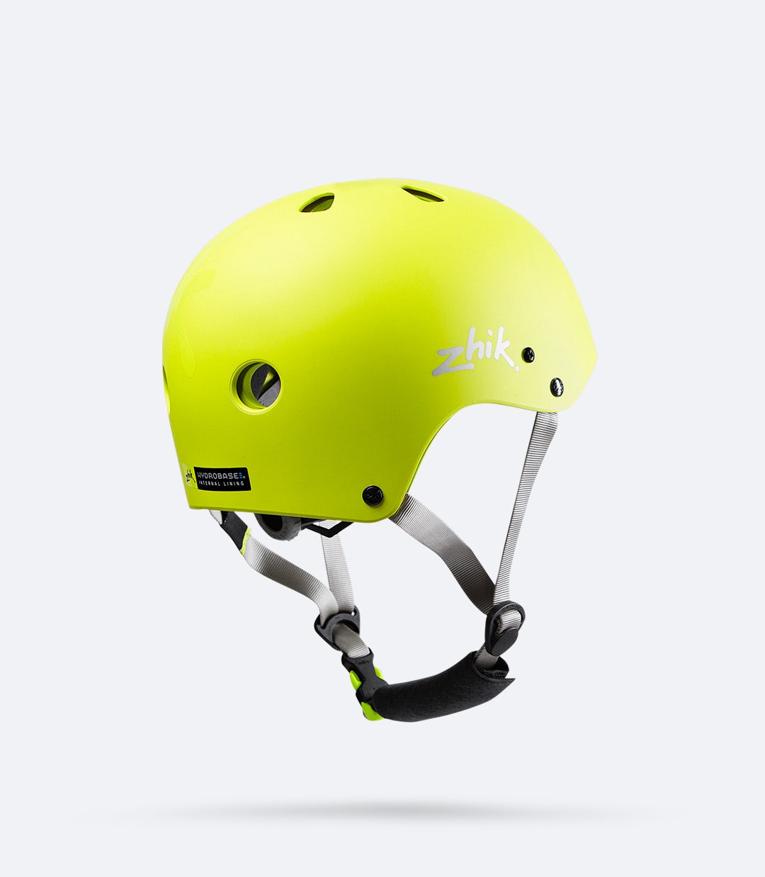 Zhik Junior’s H1™ Helmet in yellow, right-side view showcasing sleek, low-profile construction for lightweight protection.
