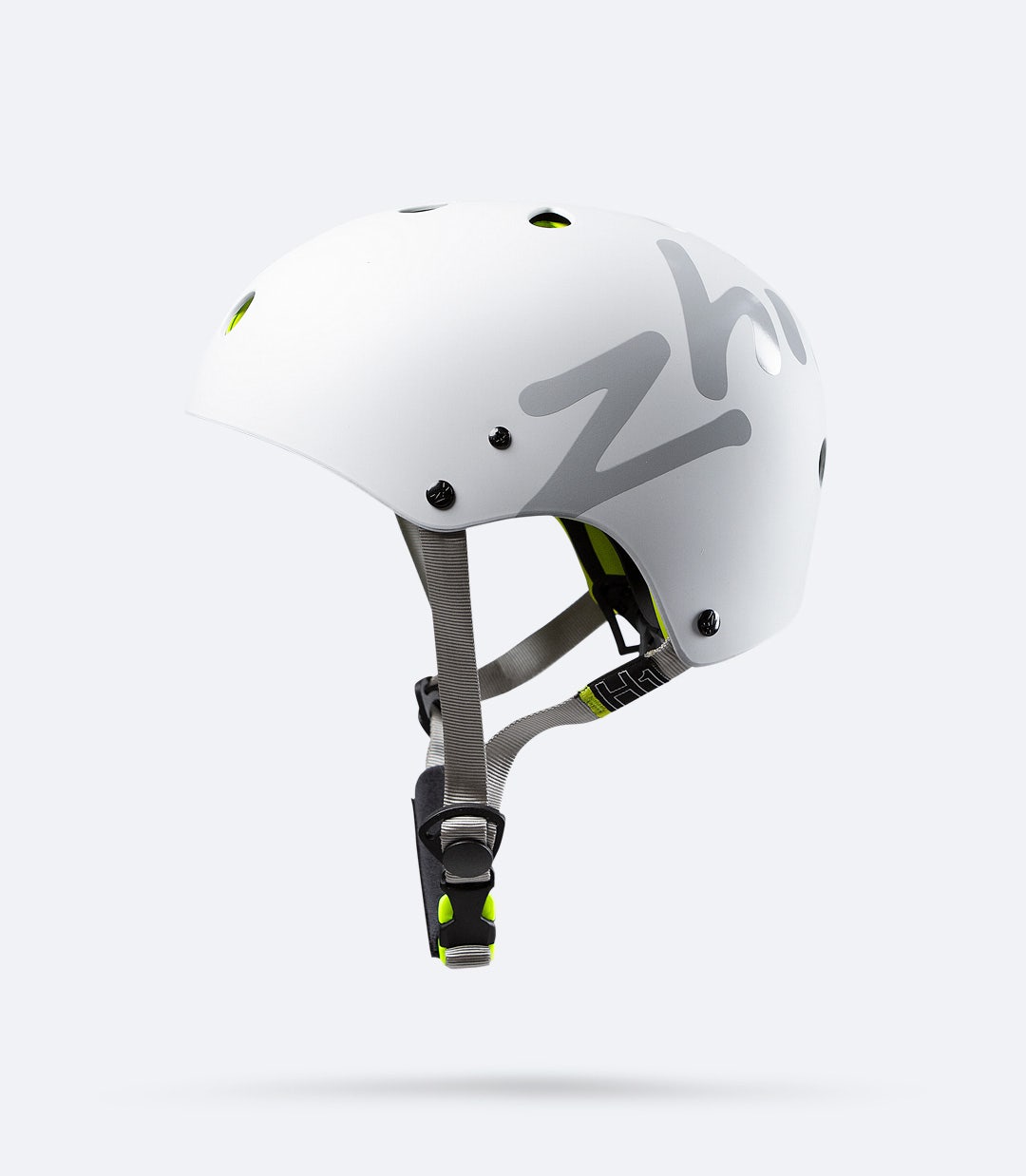 Zhik H1™ Helmet in Ash – left side view highlighting durable EVA shell, sleek design, and Hydrobase® lined padding.