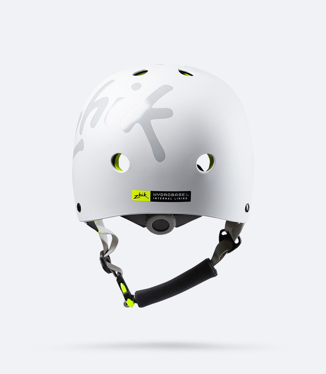 Zhik H1™ Helmet in Ash – rear view showing fit adjustment cog for a secure, customizable fit and internal airflow channels.