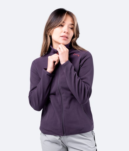 Womens Amethyst Full Zip Fleece Jacket