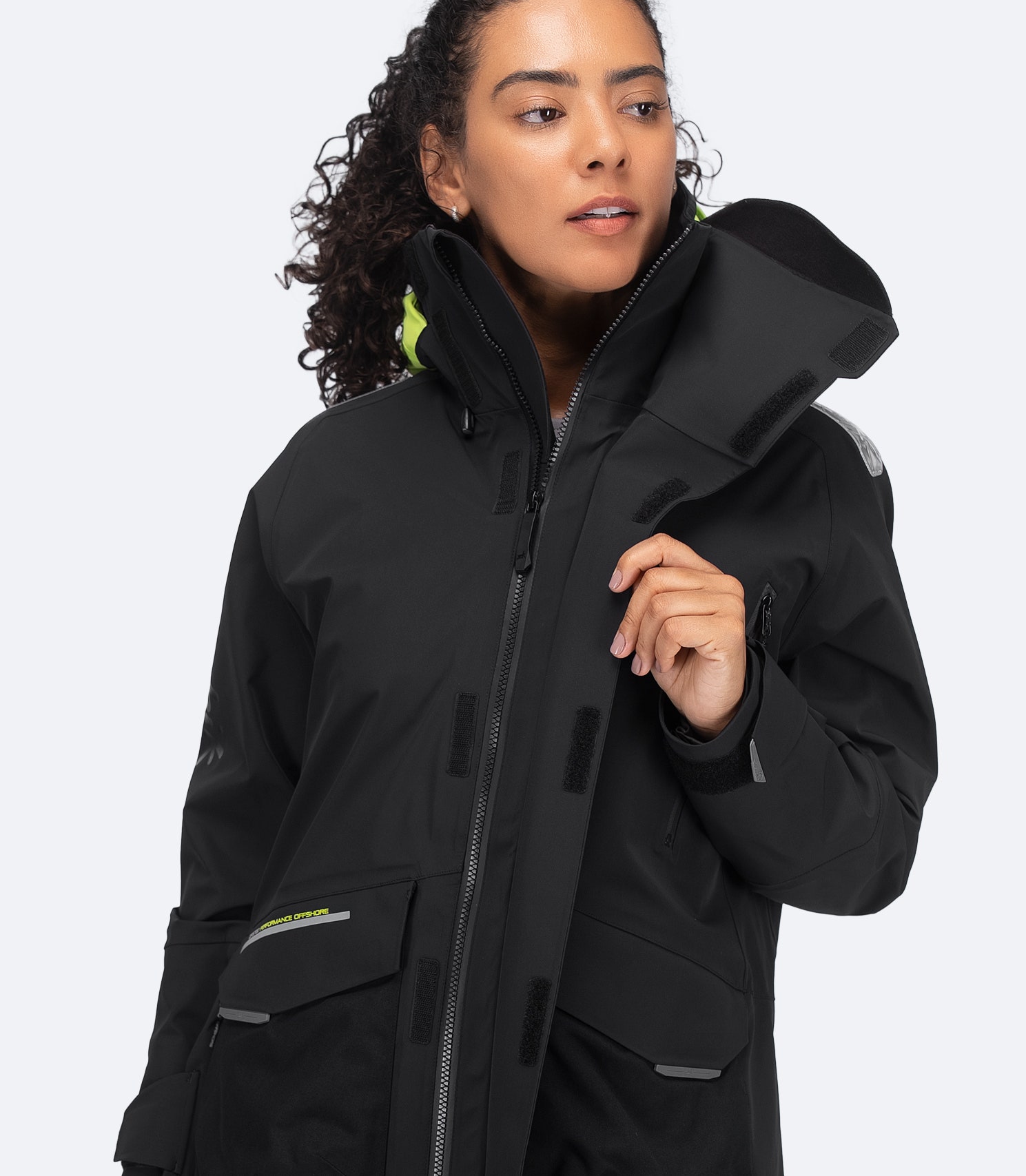 Womens OFS700 Offshore Sailing Jacket - Black | Zhik Europe