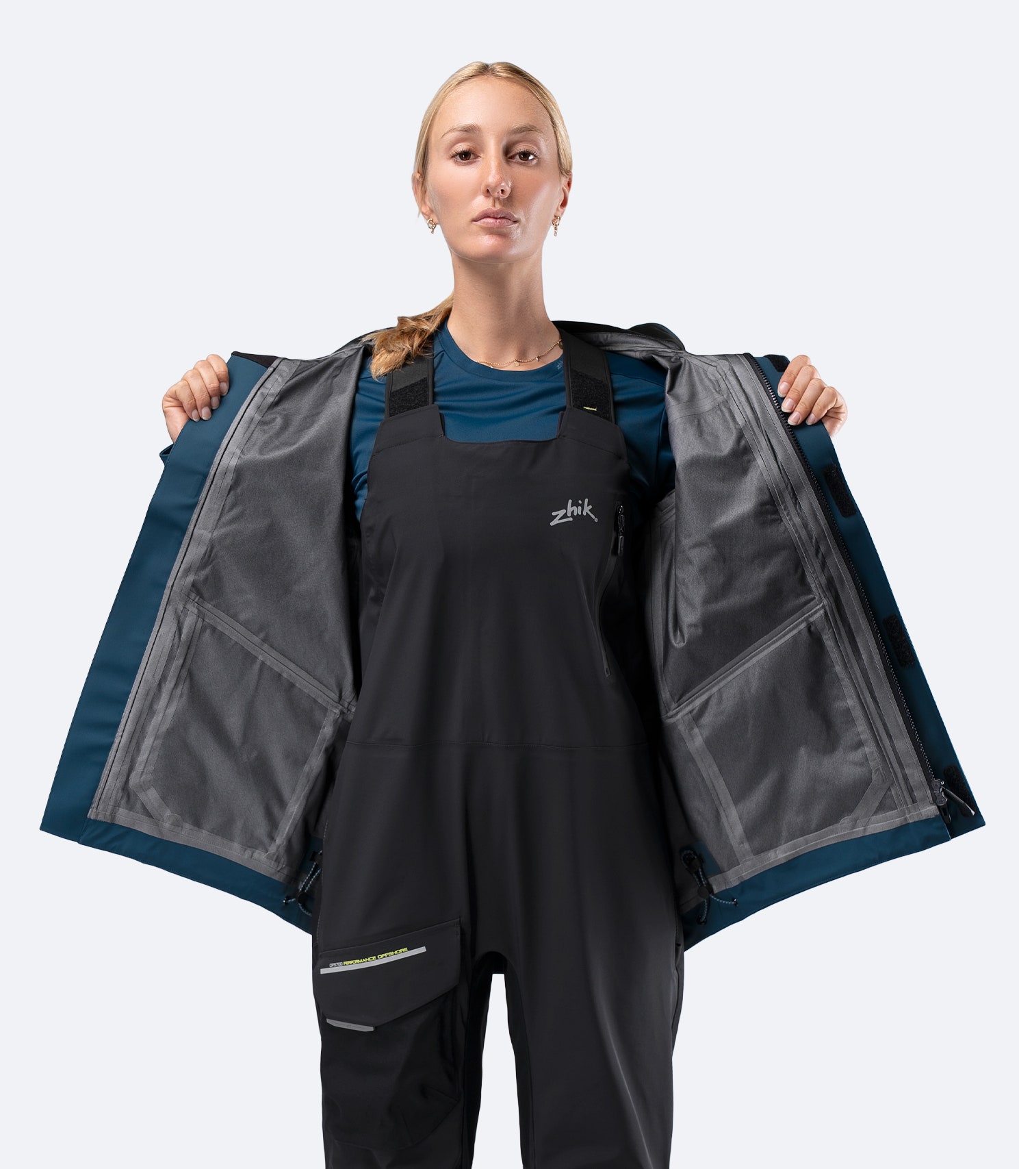 Womens OFS700 Offshore Sailing Jacket - Deep Teal | Zhik Europe