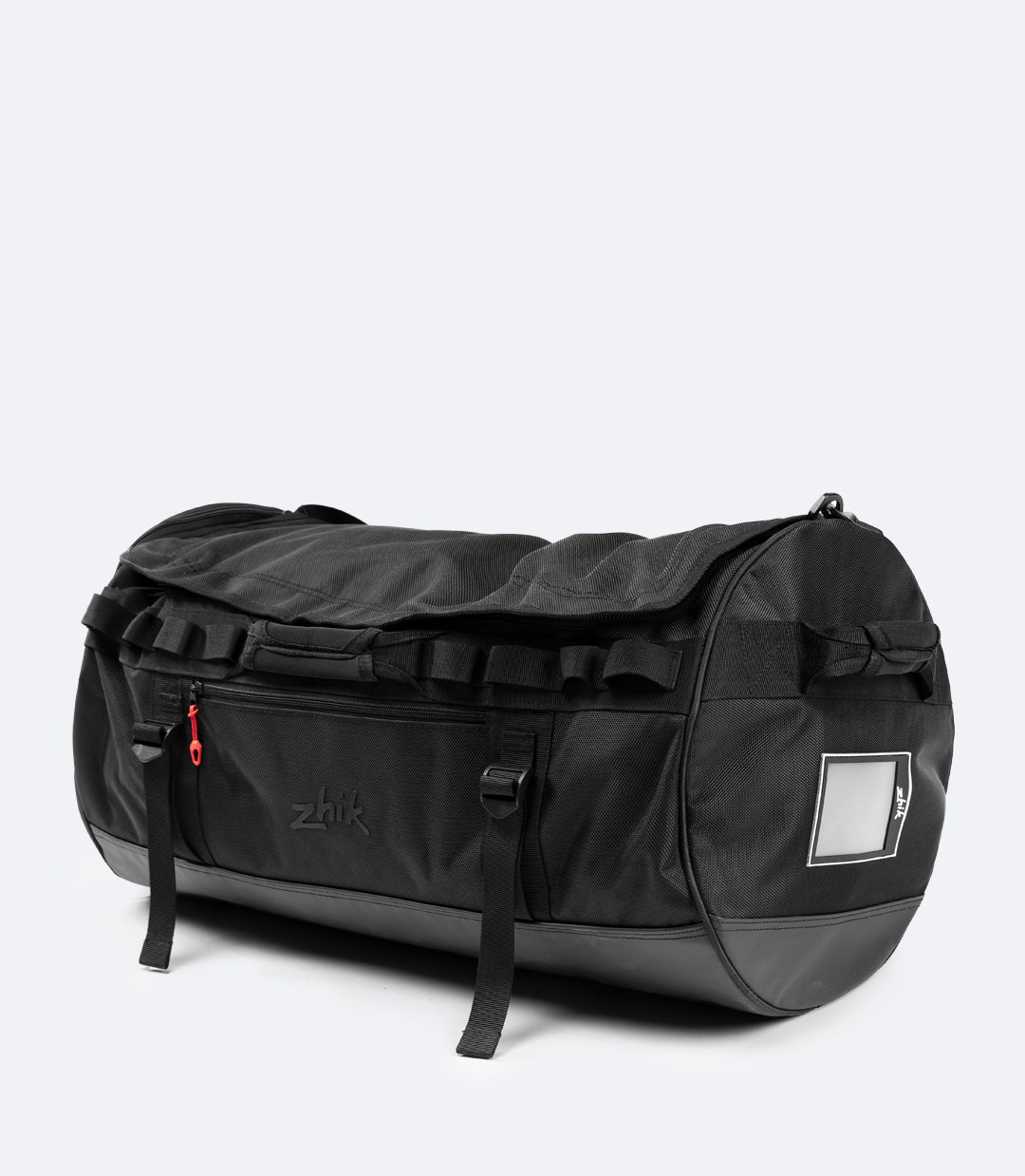 Zhik 55L Duffel Bag in black with durable, water-resistant 1680D Oxford Nylon and tarpaulin fabric for all-weather protection
