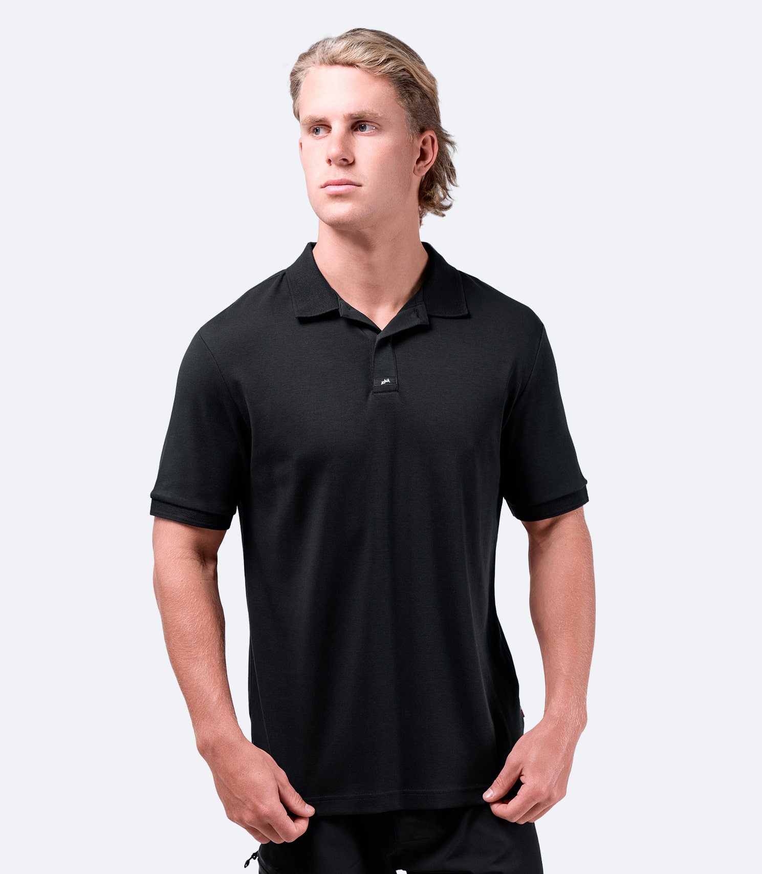 Mens Pima Cotton Polo Black