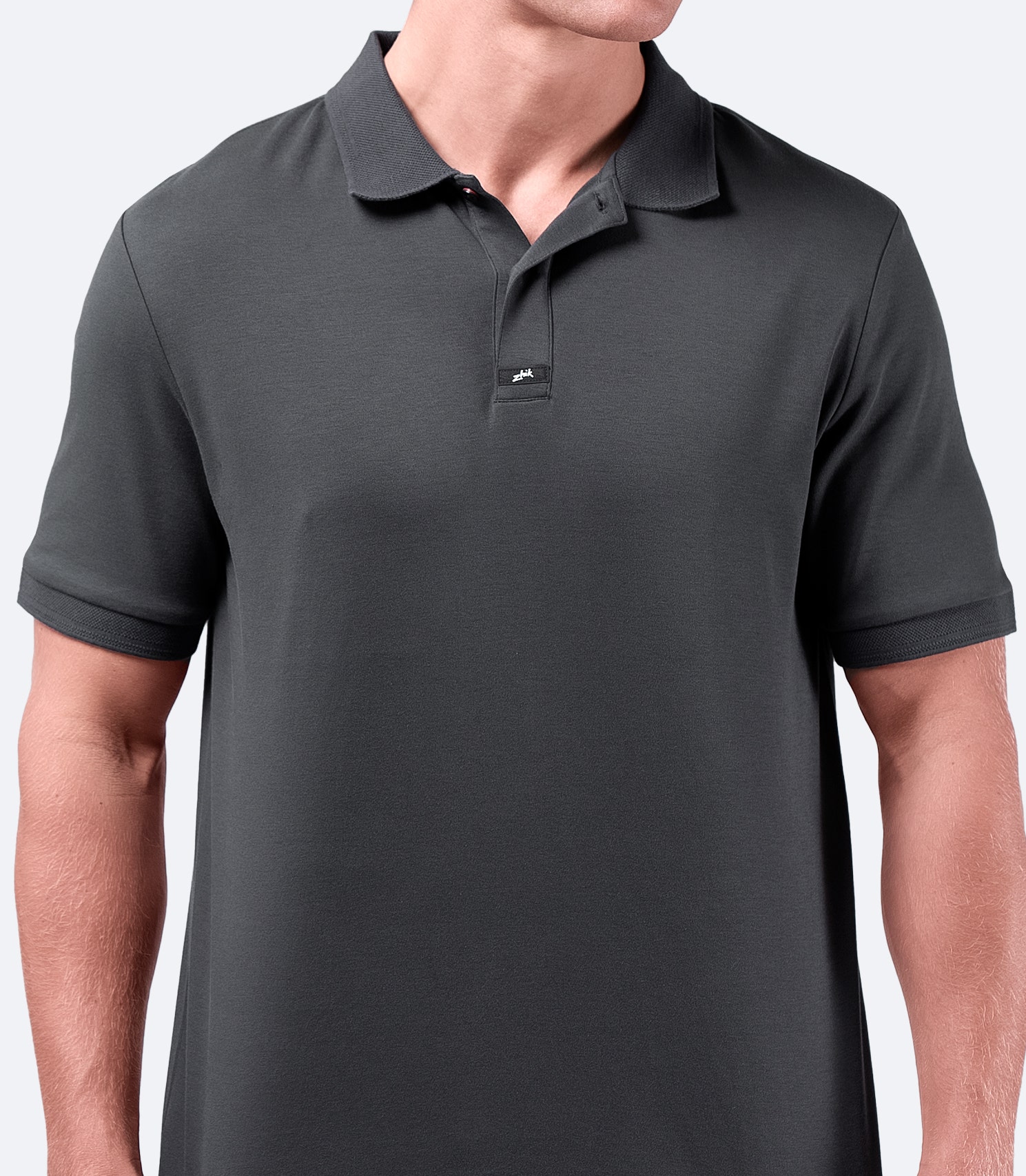 Mens Pima Cotton Polo Charcoal