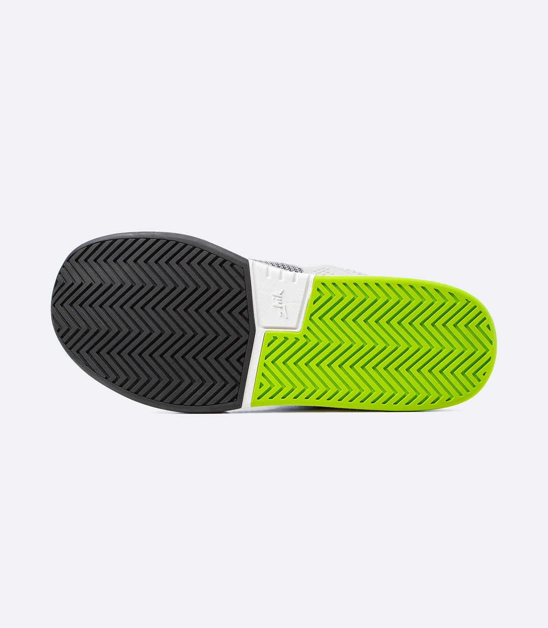 Zhik Fuze shoe in ash, showcasing high-grip, durable non-marking rubber sole with one-way drainage system for fast water release