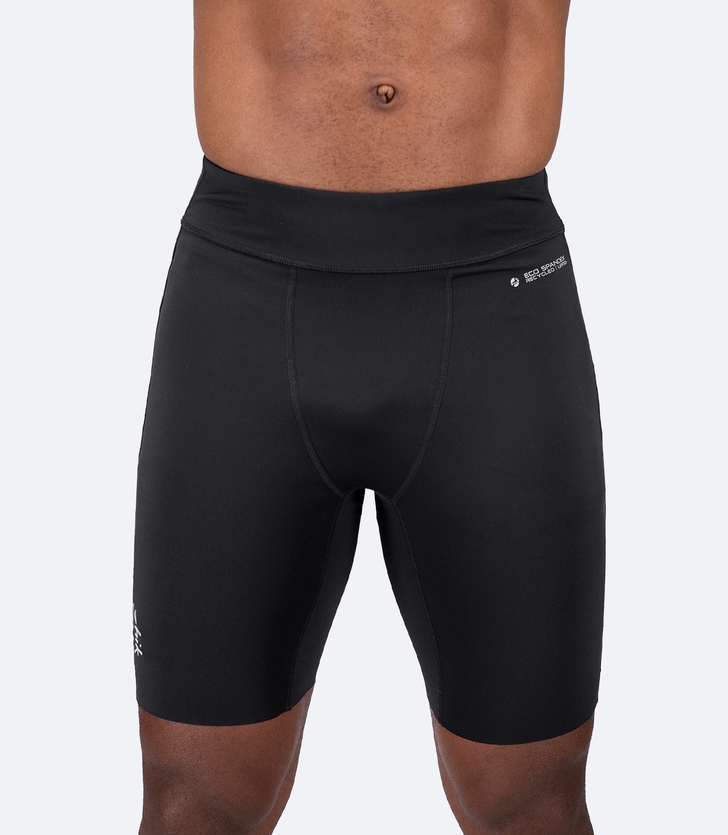 Zhik Men's Performance Paddle Short in black with 4-way stretch, breathable eco-spandex fabric, and UPF 50+ sun protection.