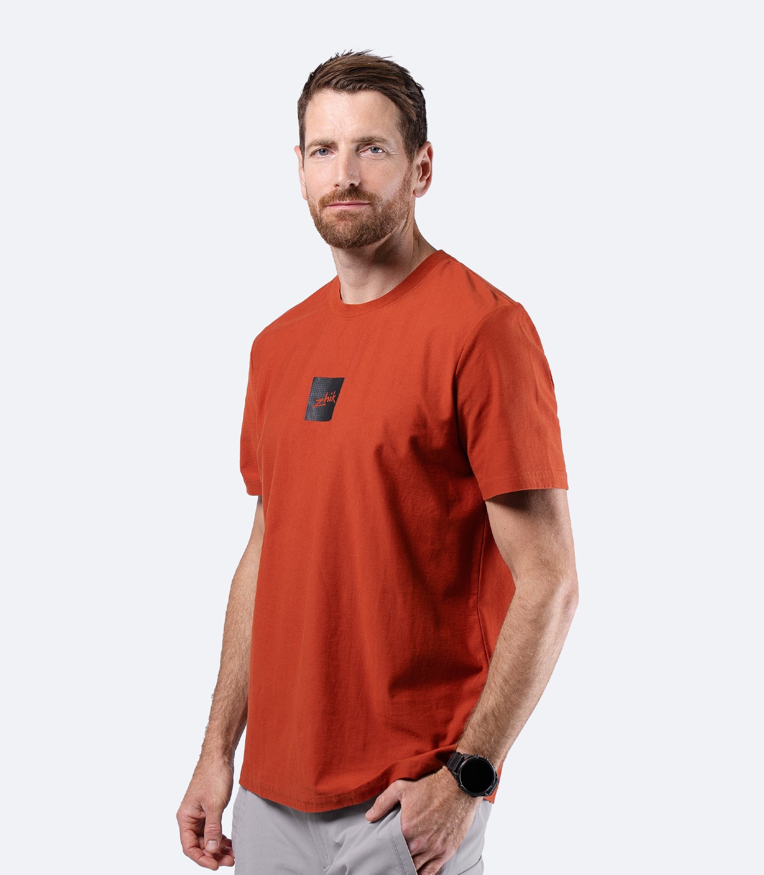 Mens Carbon T-Shirt - Red Earth