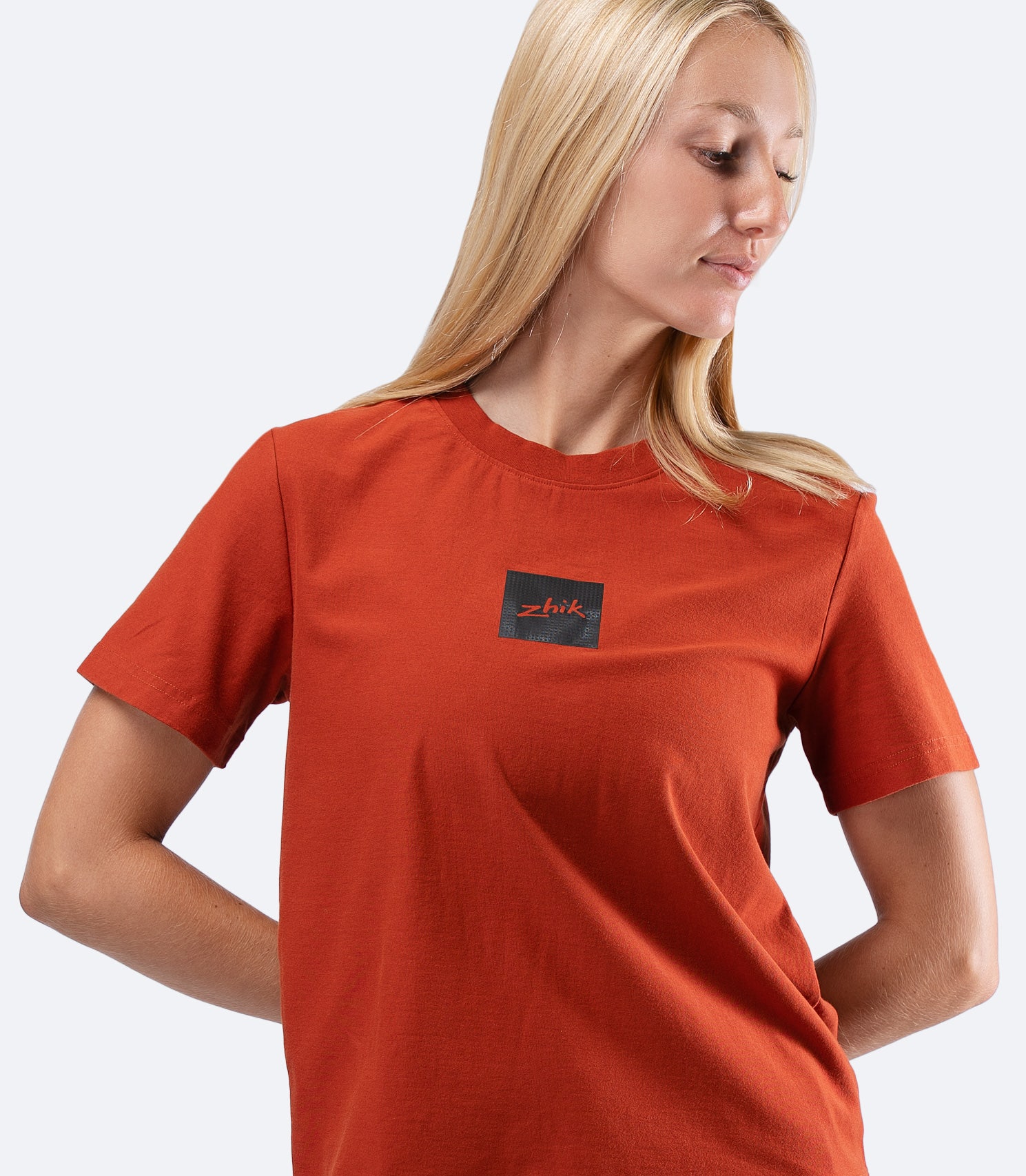 Womens Carbon T-Shirt - Red Earth