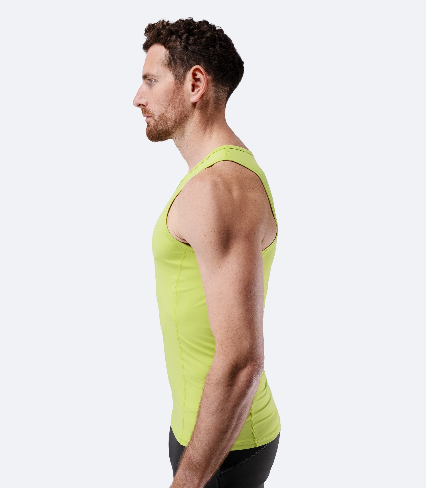 Mens Eco Spandex LT Race Singlet - Lime | Zhik Canada