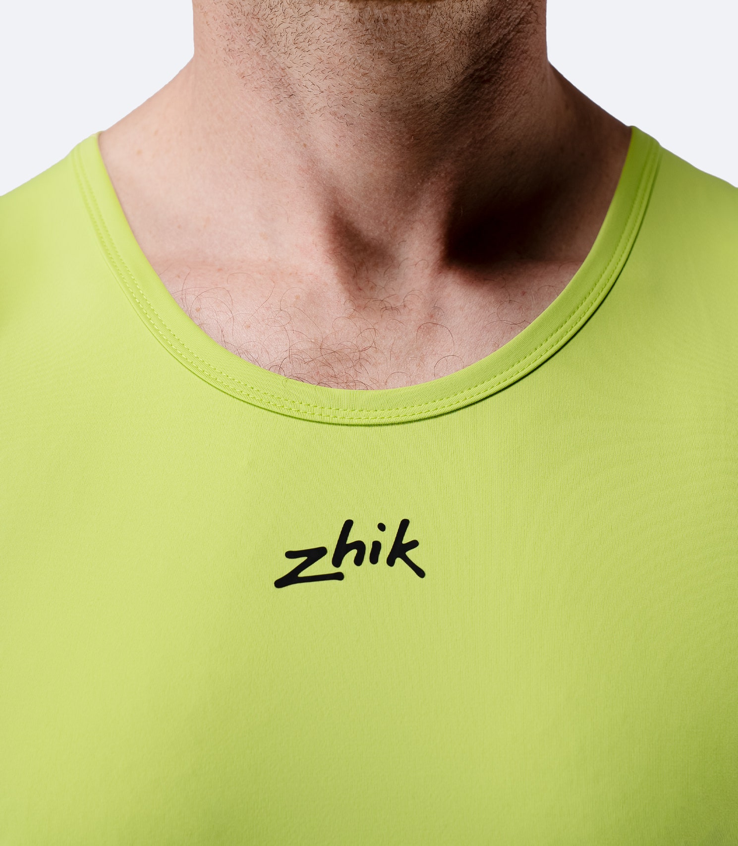 Mens Eco Spandex LT Race Singlet - Lime | Zhik Canada