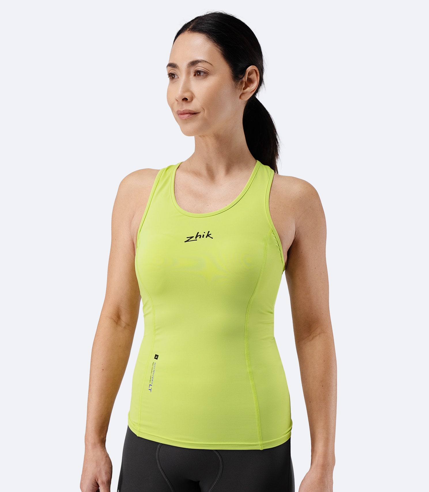 Womens Eco Spandex LT Race Singlet - Lime
