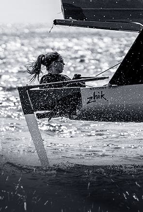 Women sailing on Zhik Dinghy