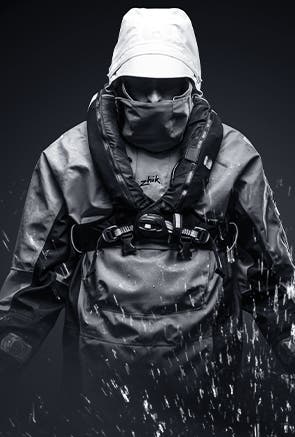 Man wearing Zhik sailing gear