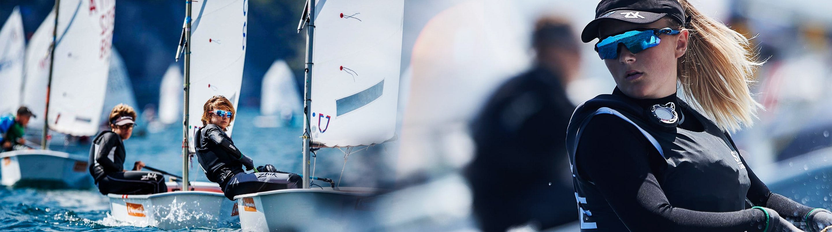 Young sailors racing in Zhik gear