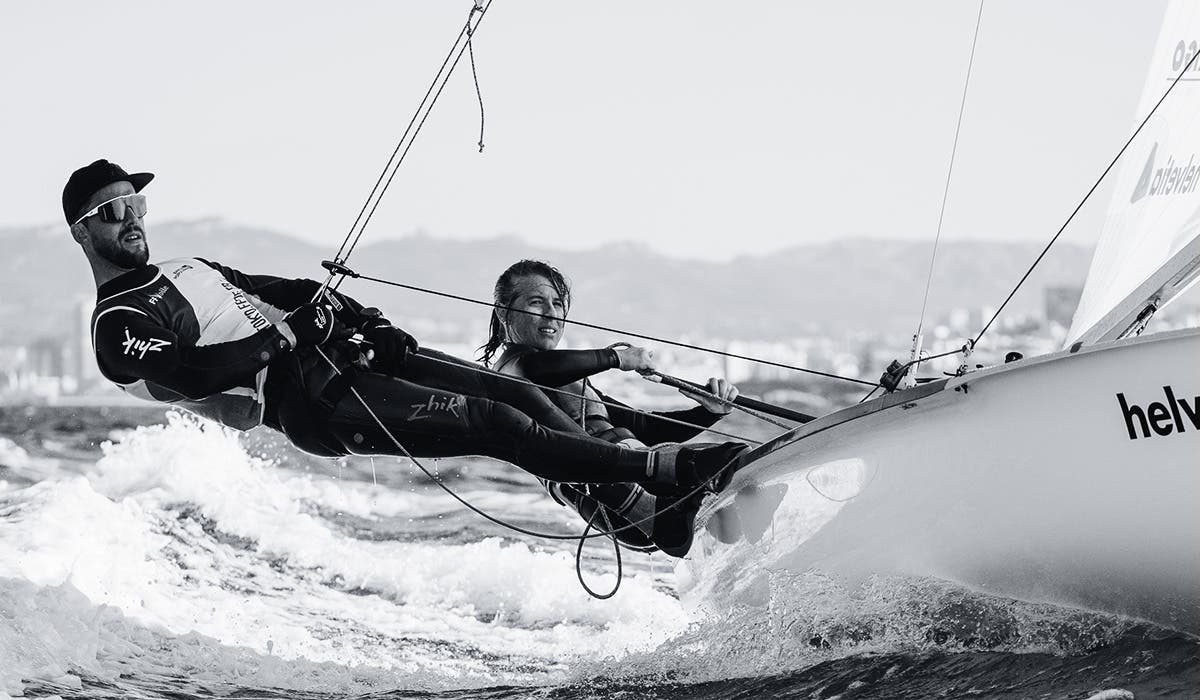 Team Zhik - Jeremie Mion and Camile Lecointre